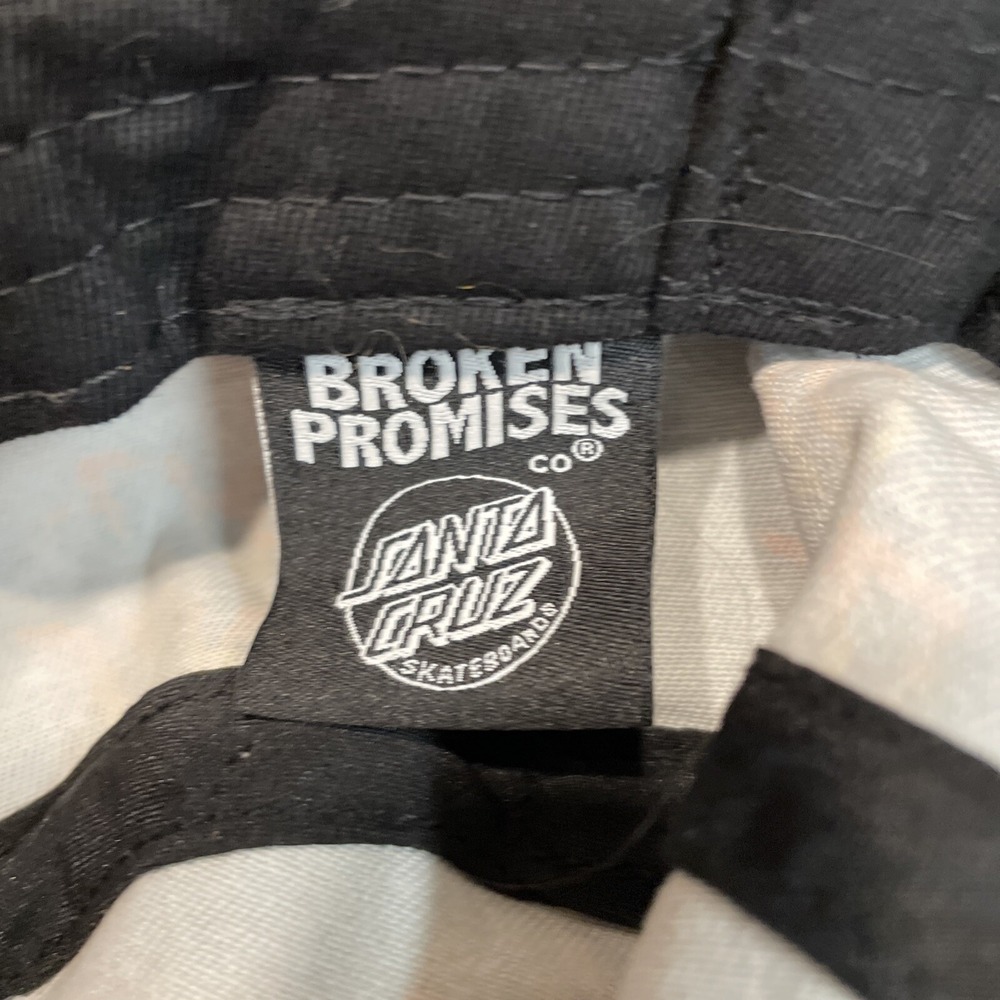 Broken Promises Santa Cruz Boneyard Black Bucket Hat One Size Fits All - Picture 8 of 10